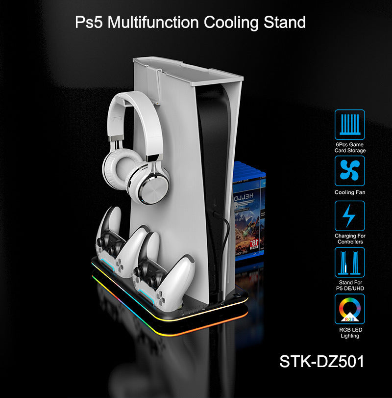 Stay Cool & Game On: PS5 Multi-Function Cooling Hub