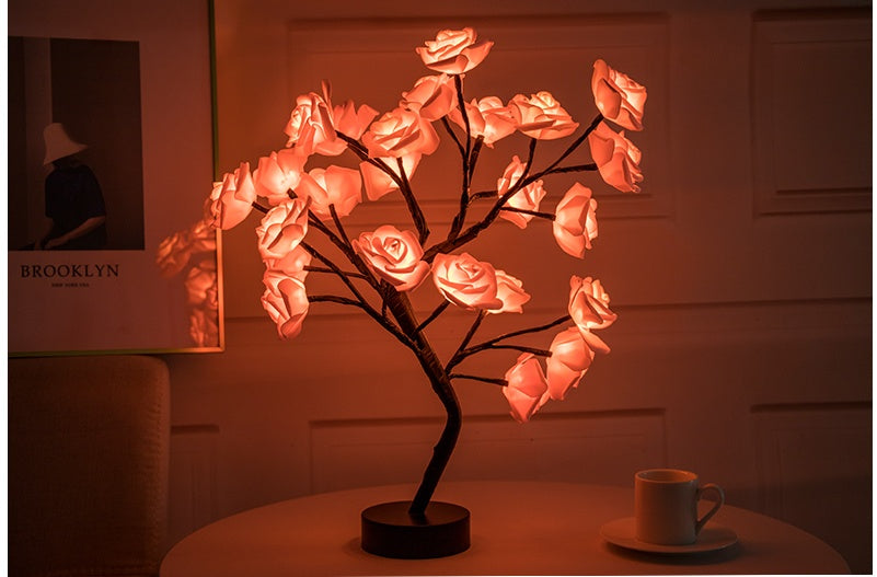 Bloom & Glow: Rose Lamp for Peaceful Daily Habits