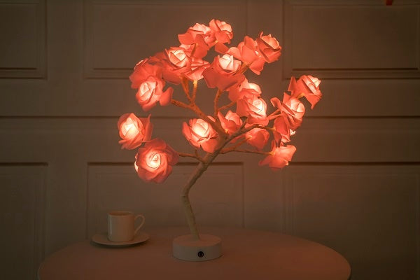 Bloom & Glow: Rose Lamp for Peaceful Daily Habits
