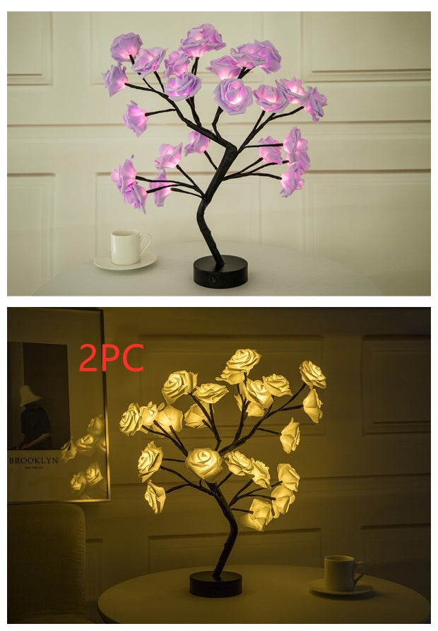 Bloom & Glow: Rose Lamp for Peaceful Daily Habits