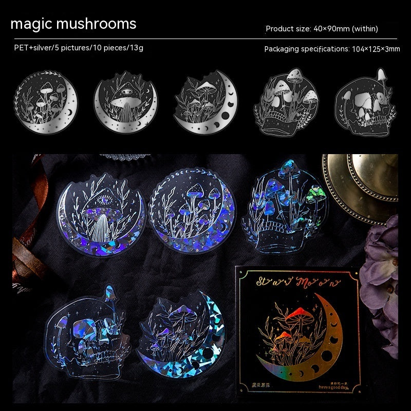 Large Material Stickers for Habit-Tracking and Creative Journals