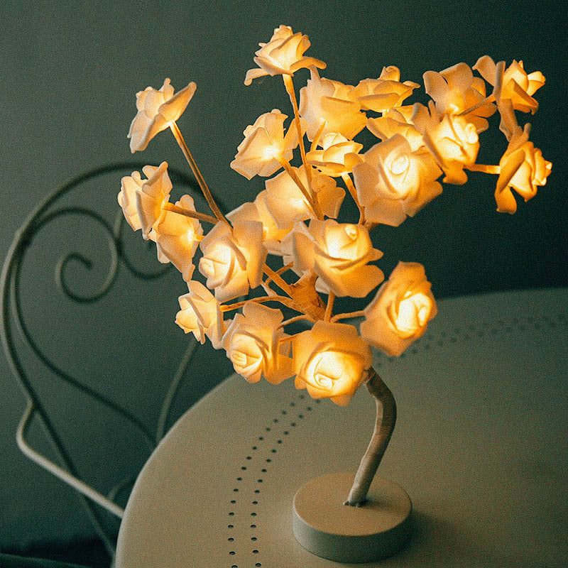 Bloom & Glow: Rose Lamp for Peaceful Daily Habits