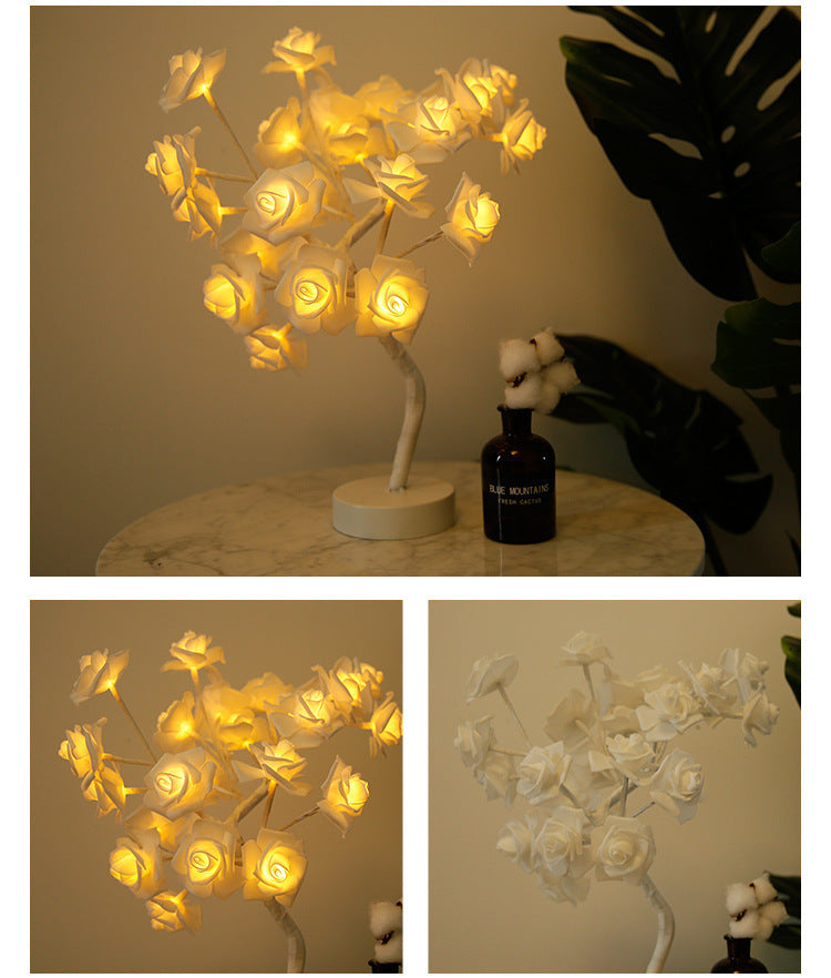 Bloom & Glow: Rose Lamp for Peaceful Daily Habits
