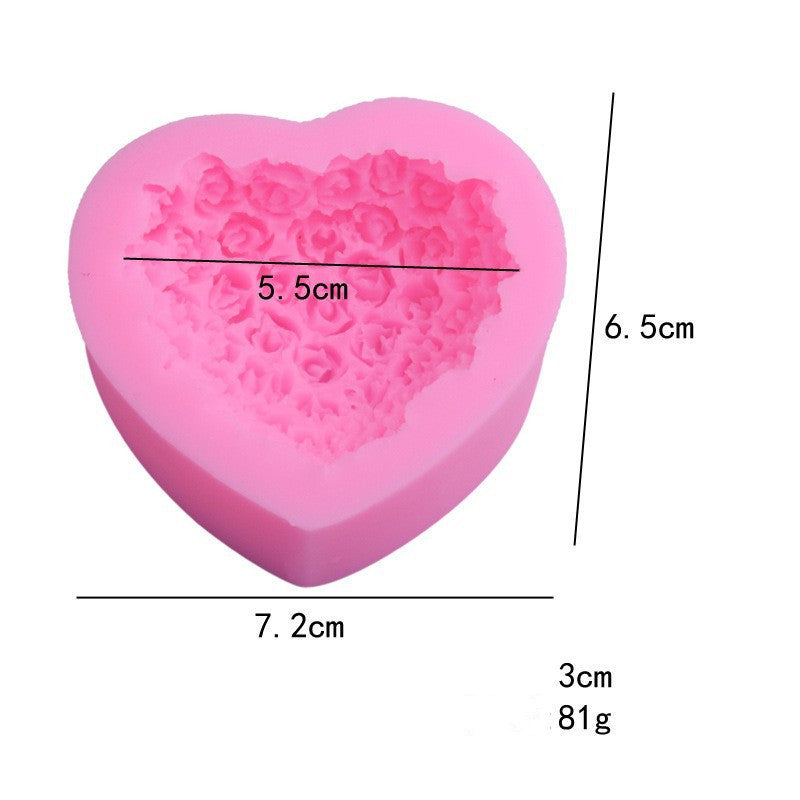 Love in Every Candle: Rose Silicone Mould for DIYs