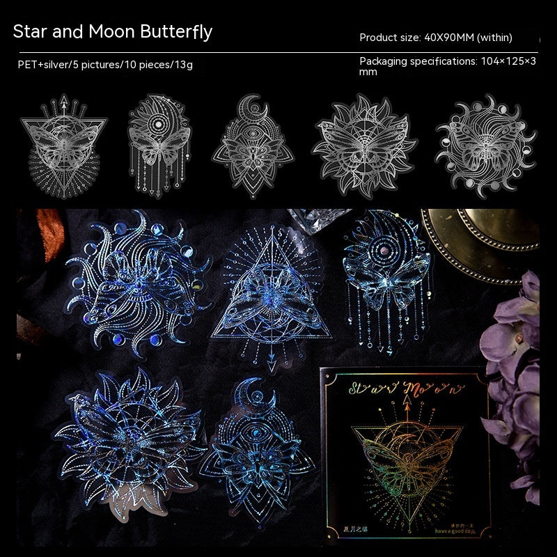 Large Material Stickers for Habit-Tracking and Creative Journals