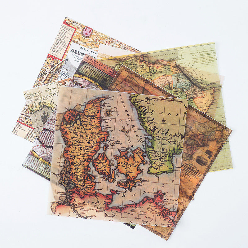 Vintage Botanical & Music Washi Stickers for Creative Habit Journals