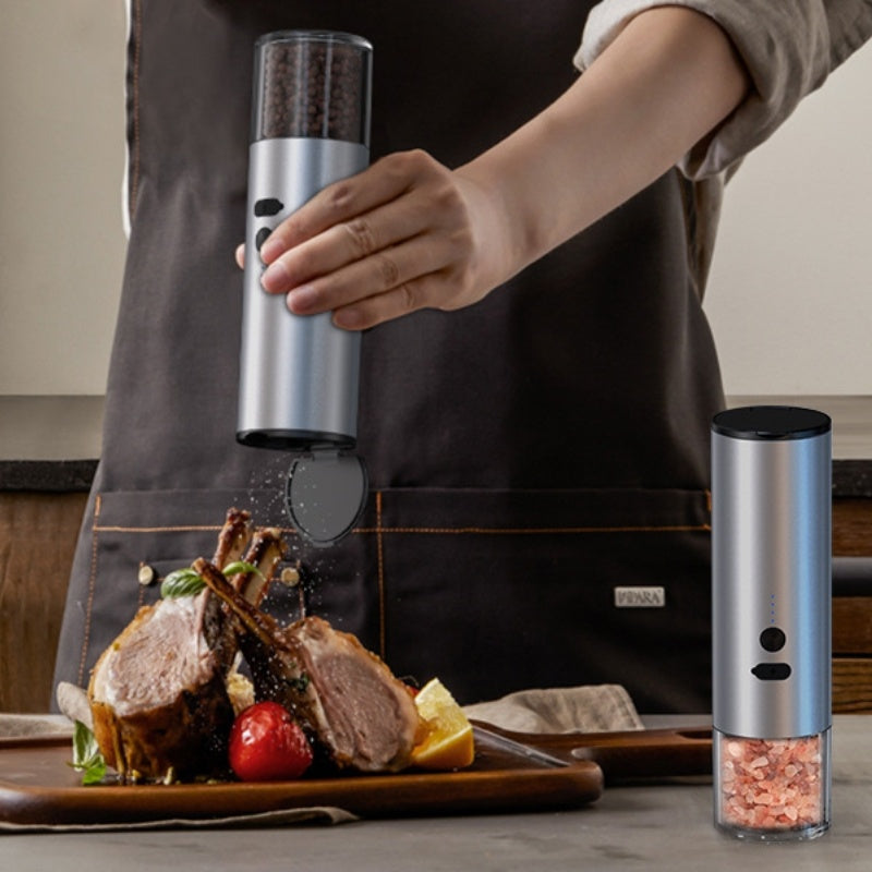 Effortless Electric Salt & Pepper Grinders — Your Daily Seasoning Ritual