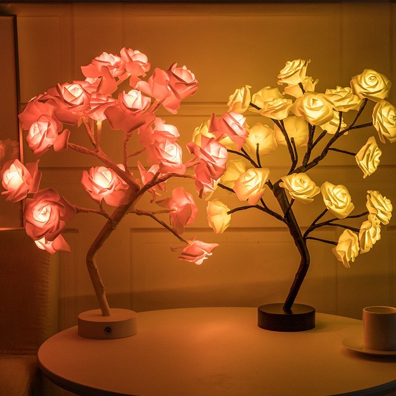 Bloom & Glow: Rose Lamp for Peaceful Daily Habits