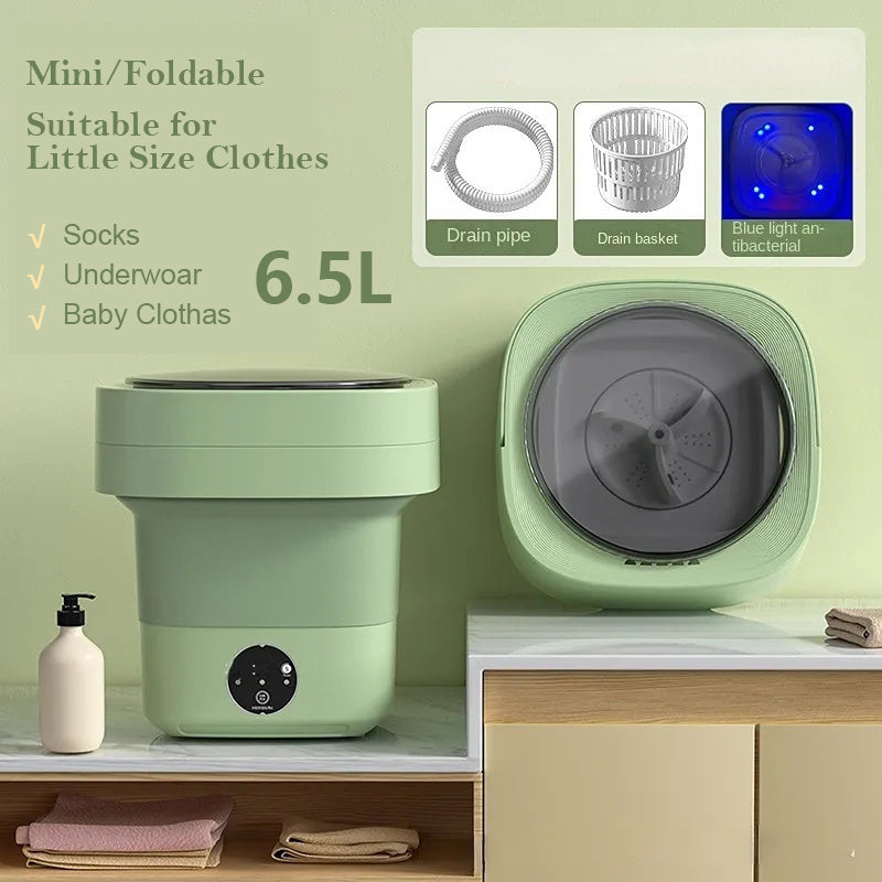 Mini Foldable Washer: Perfect for Delicates & Travel