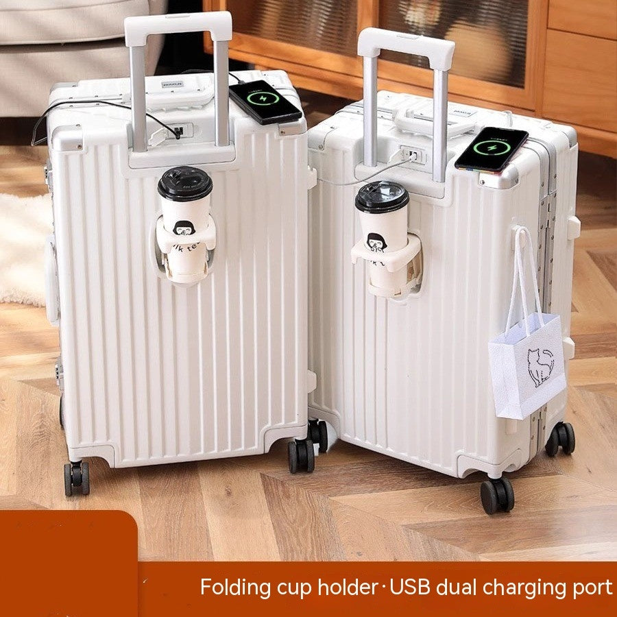 Effortless Travel Companion: 20-Inch Multi-Function Carry-On