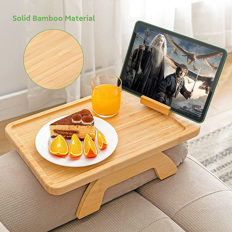 Foldable Bamboo Sofa Tray — Elevate Your Cozy Routine