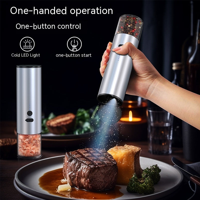 Effortless Electric Salt & Pepper Grinders — Your Daily Seasoning Ritual