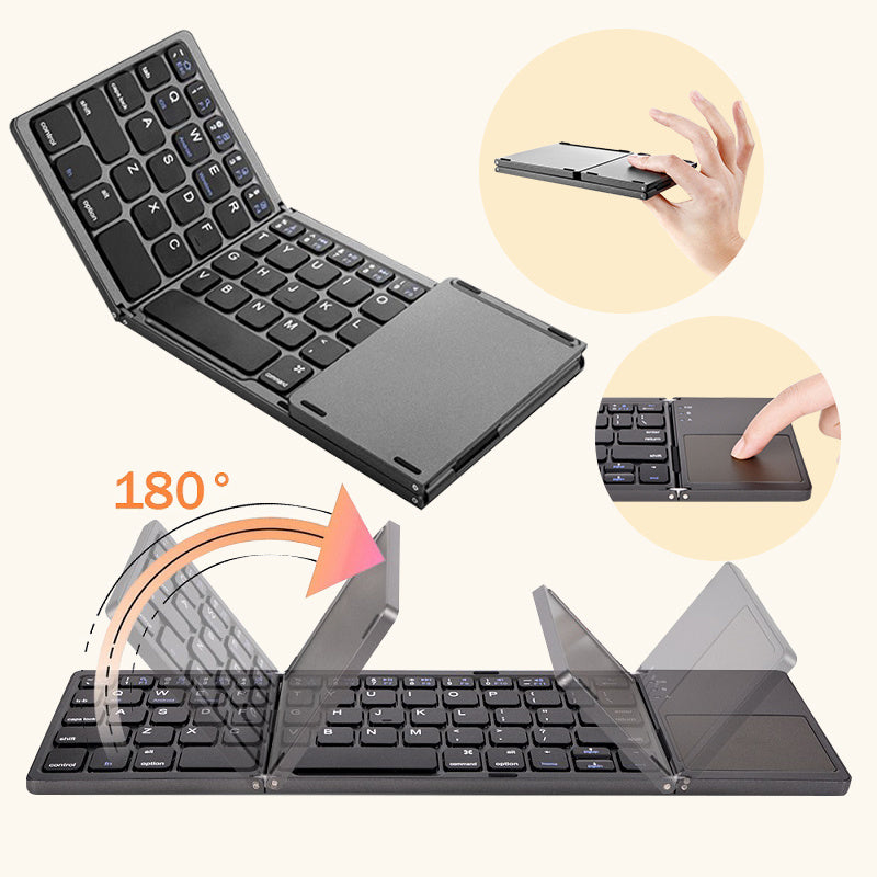 Fold & Type Anywhere — Your Portable Keyboard Companion
