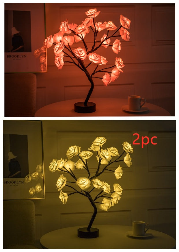 Bloom & Glow: Rose Lamp for Peaceful Daily Habits