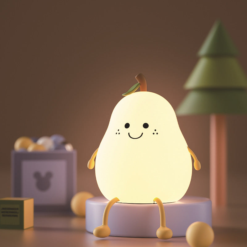 Touch-Control Pear Fruit Lamp — Build Cozy Routine Every Evening