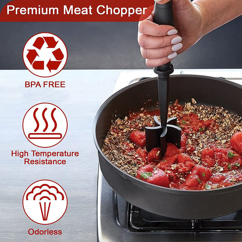 Heat-Resistant Nylon Meat Masher — Cook Smart, Build Kitchen Habits