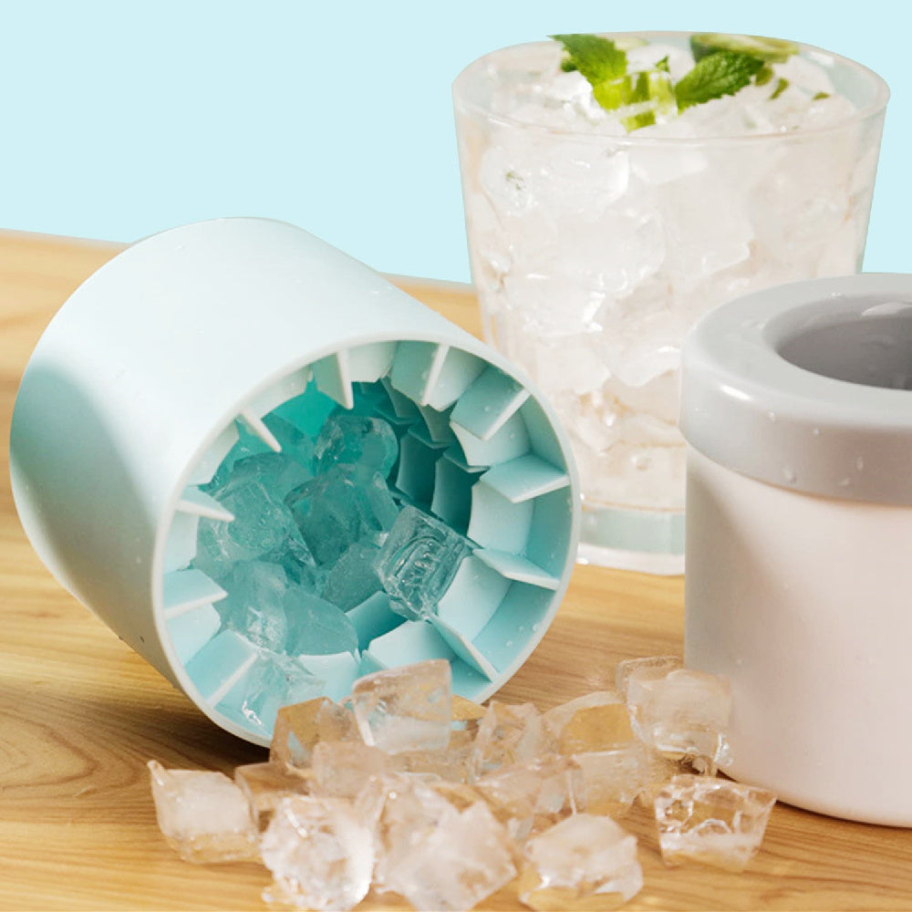 Compact Ice Maker Bucket — Chill Drinks, Save Space