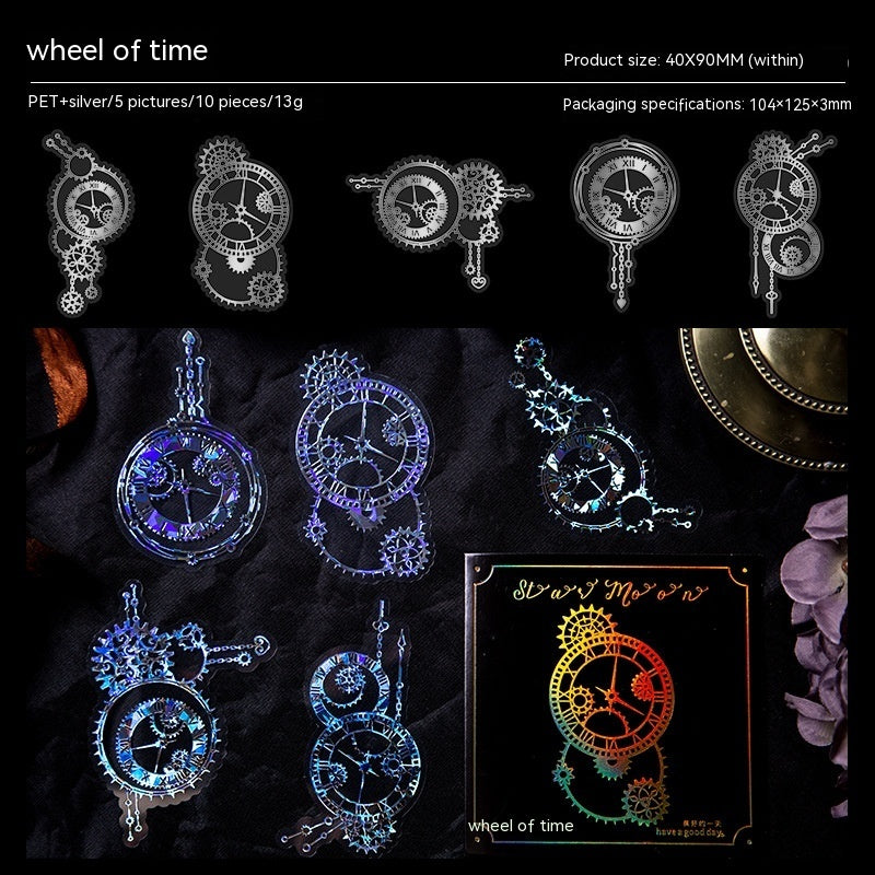 Large Material Stickers for Habit-Tracking and Creative Journals