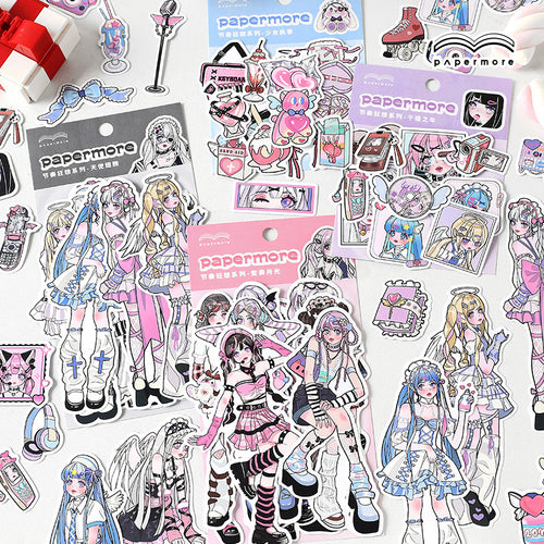 Adorable Anime Girl Stickers: Spark Your Journal Routine