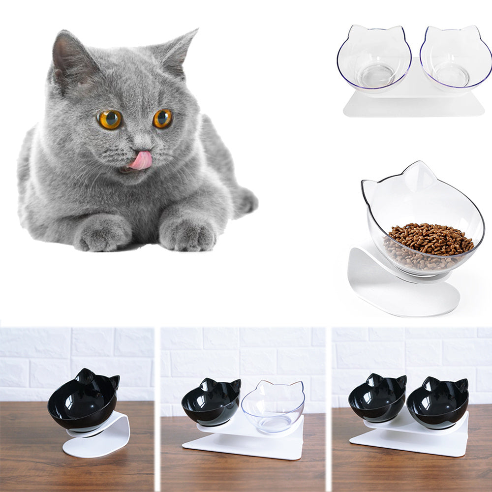 Elevated Cat Bowl That Loves Their Neck and Whiskers