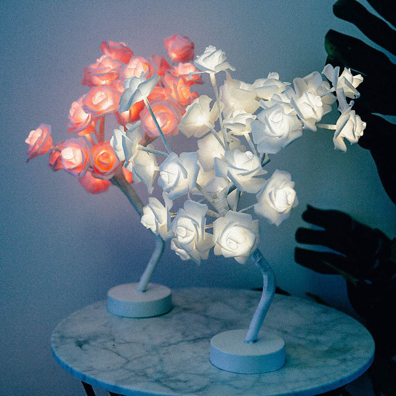 Bloom & Glow: Rose Lamp for Peaceful Daily Habits