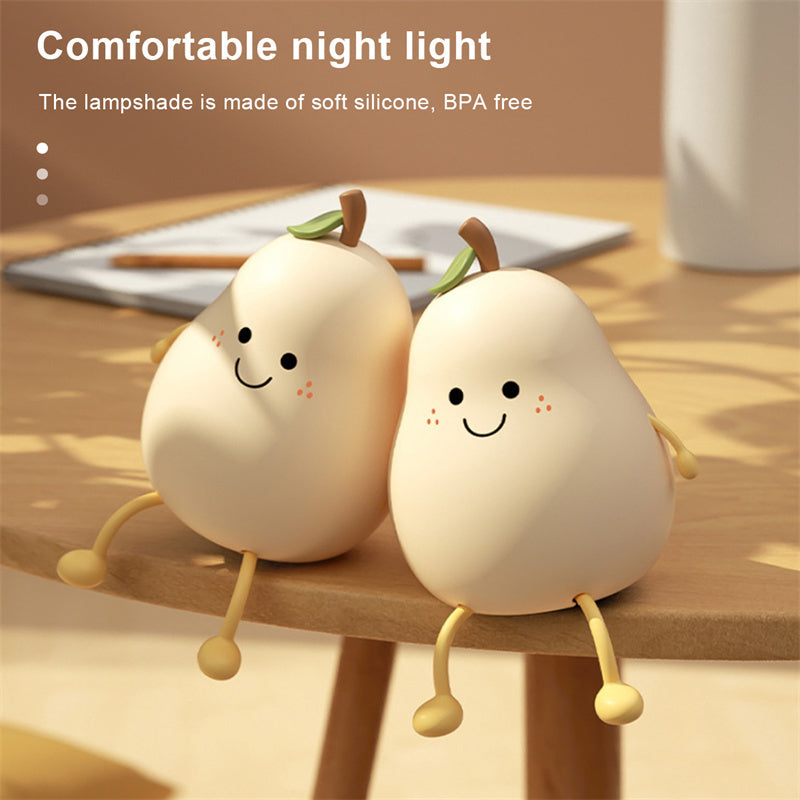 Touch-Control Pear Fruit Lamp — Build Cozy Routine Every Evening
