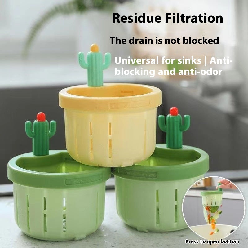 Cactus Charm That Keeps Your Sink Clean and Cute