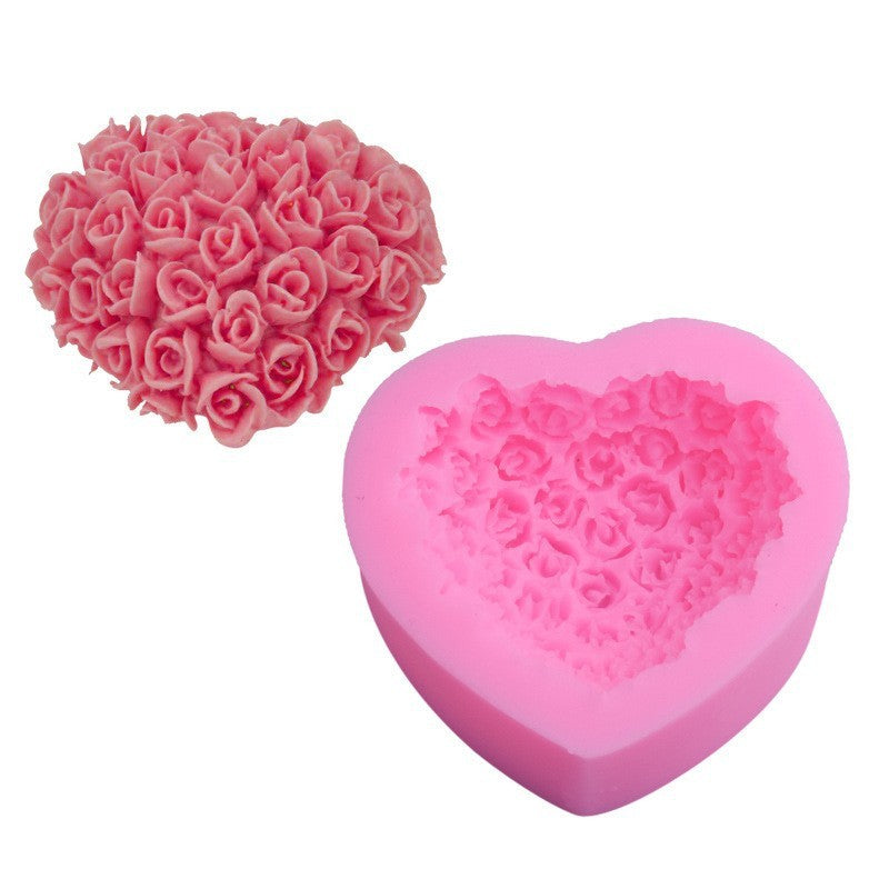 Love in Every Candle: Rose Silicone Mould for DIYs