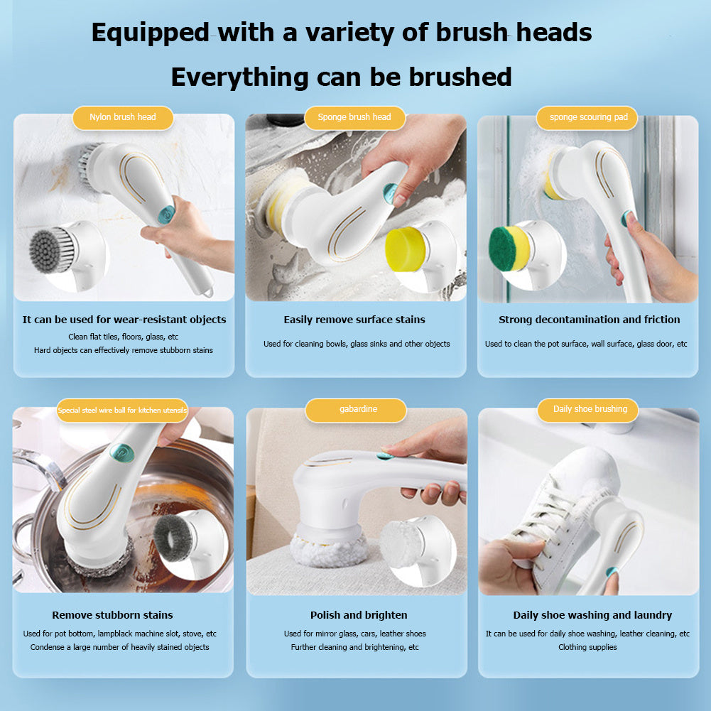 Smart Electric Scrubber — Clean More, Strain Less