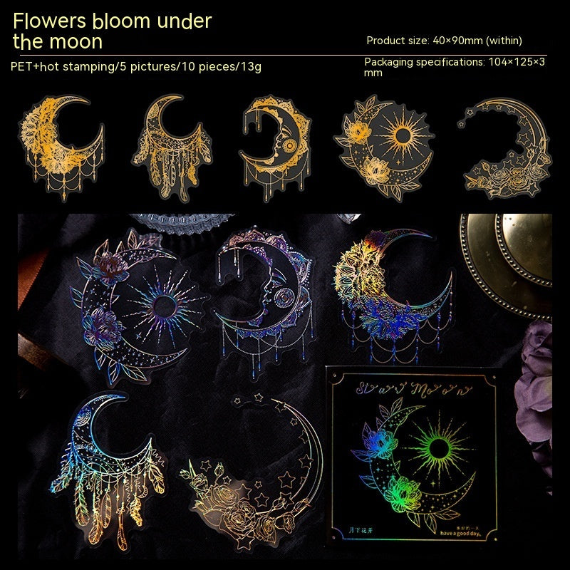 Large Material Stickers for Habit-Tracking and Creative Journals