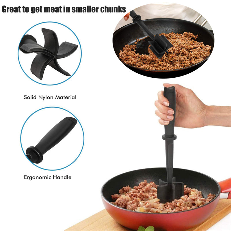 Heat-Resistant Nylon Meat Masher — Cook Smart, Build Kitchen Habits