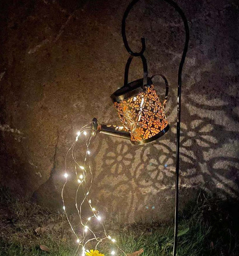 Light Up Your Garden with Solar Watering Can Charm