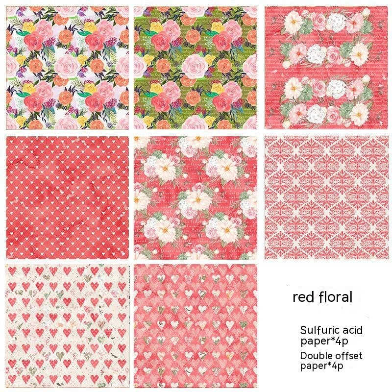 Vintage Botanical & Music Washi Stickers for Creative Habit Journals