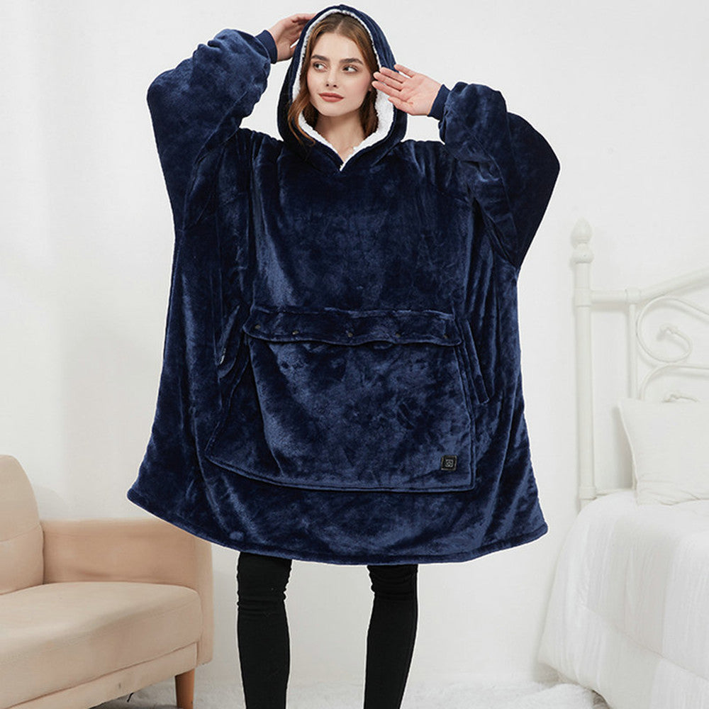 Ultimate Winter Comfort: Oversized Heated Blanket Hoodie