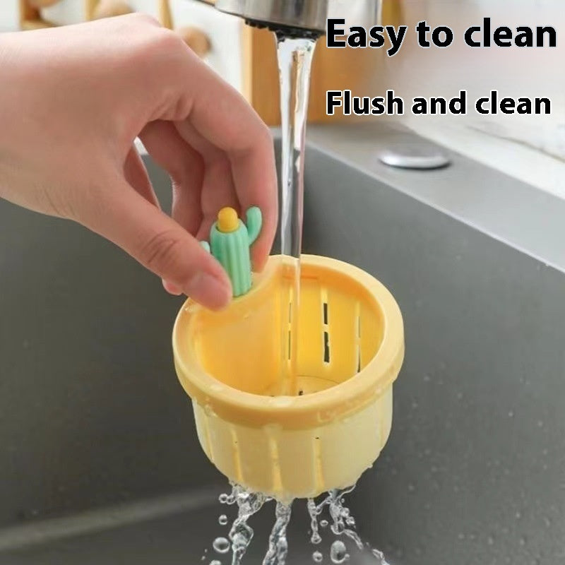 Cactus Charm That Keeps Your Sink Clean and Cute