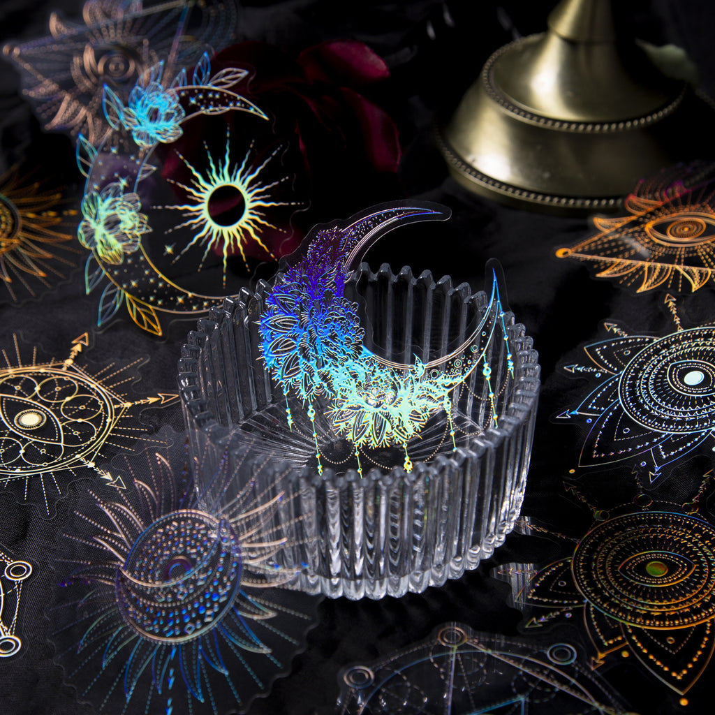 Large Material Stickers for Habit-Tracking and Creative Journals