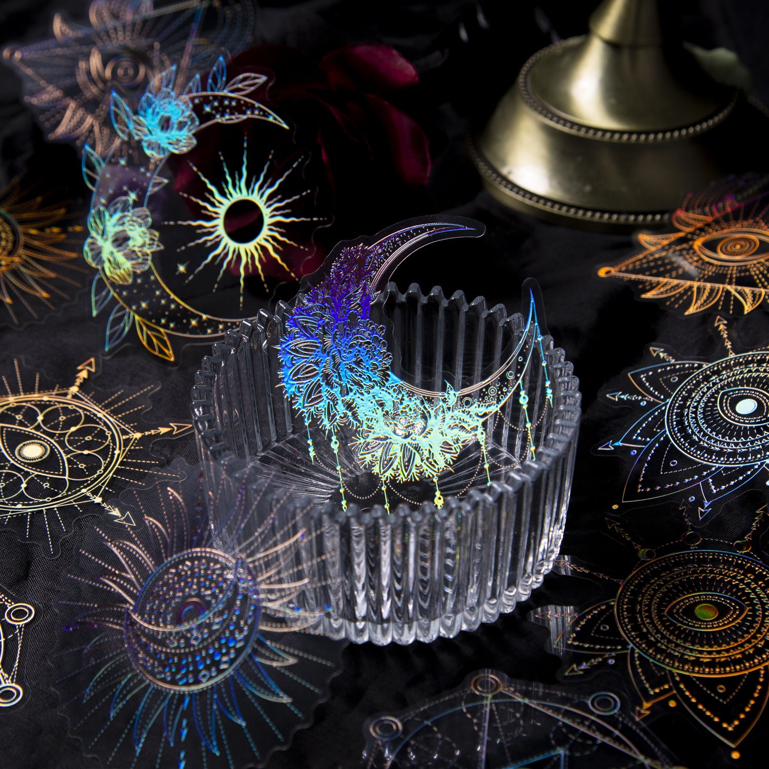 Large Material Stickers for Habit-Tracking and Creative Journals