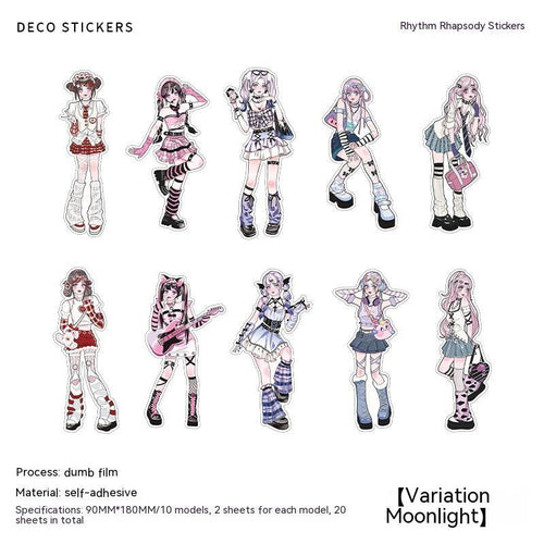 Adorable Anime Girl Stickers: Spark Your Journal Routine