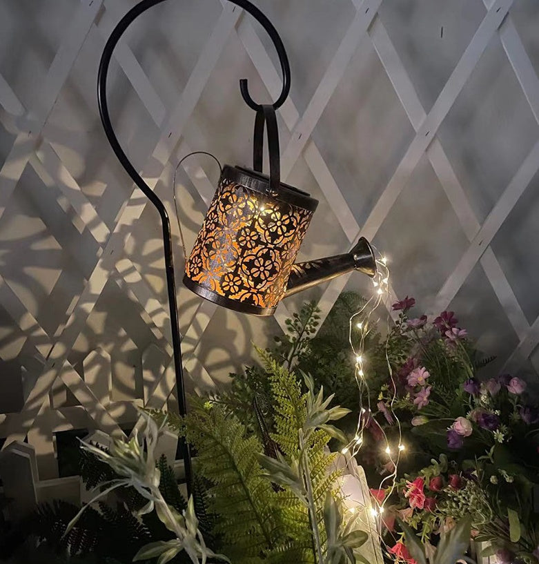Light Up Your Garden with Solar Watering Can Charm