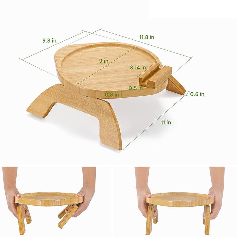 Foldable Bamboo Sofa Tray — Elevate Your Cozy Routine
