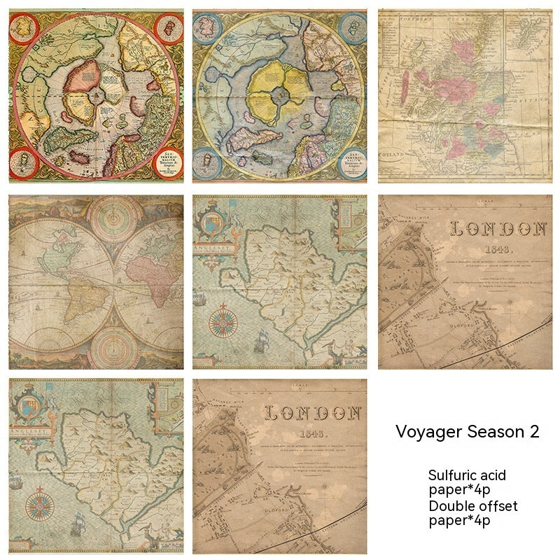 Vintage Botanical & Music Washi Stickers for Creative Habit Journals