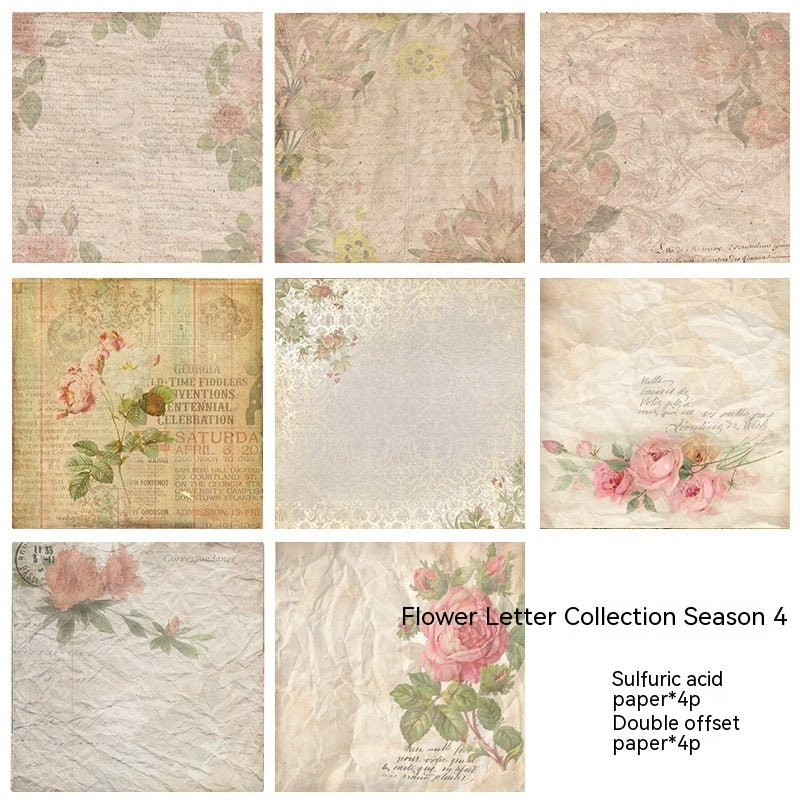 Vintage Botanical & Music Washi Stickers for Creative Habit Journals