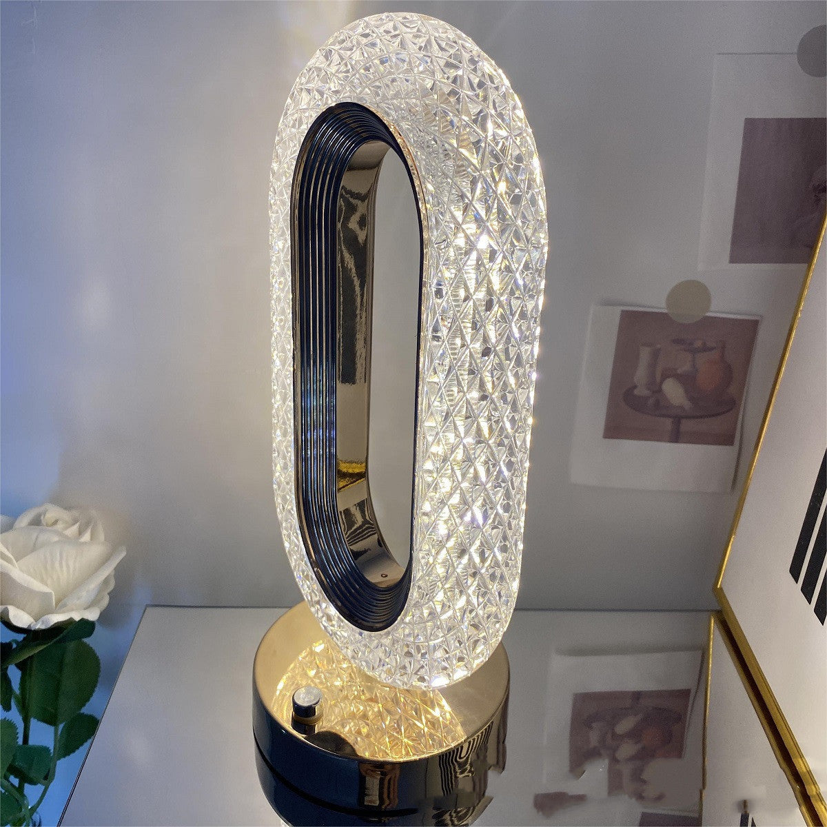 Elegant Crystal Touch Lamp – Light Your Space with Style