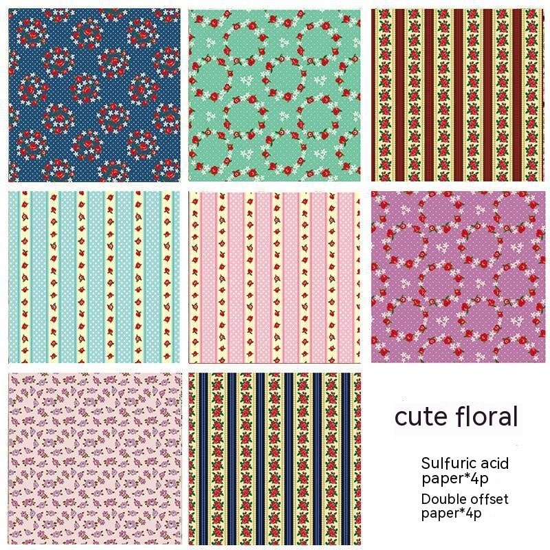 Vintage Botanical & Music Washi Stickers for Creative Habit Journals