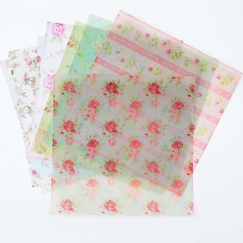 Vintage Botanical & Music Washi Stickers for Creative Habit Journals