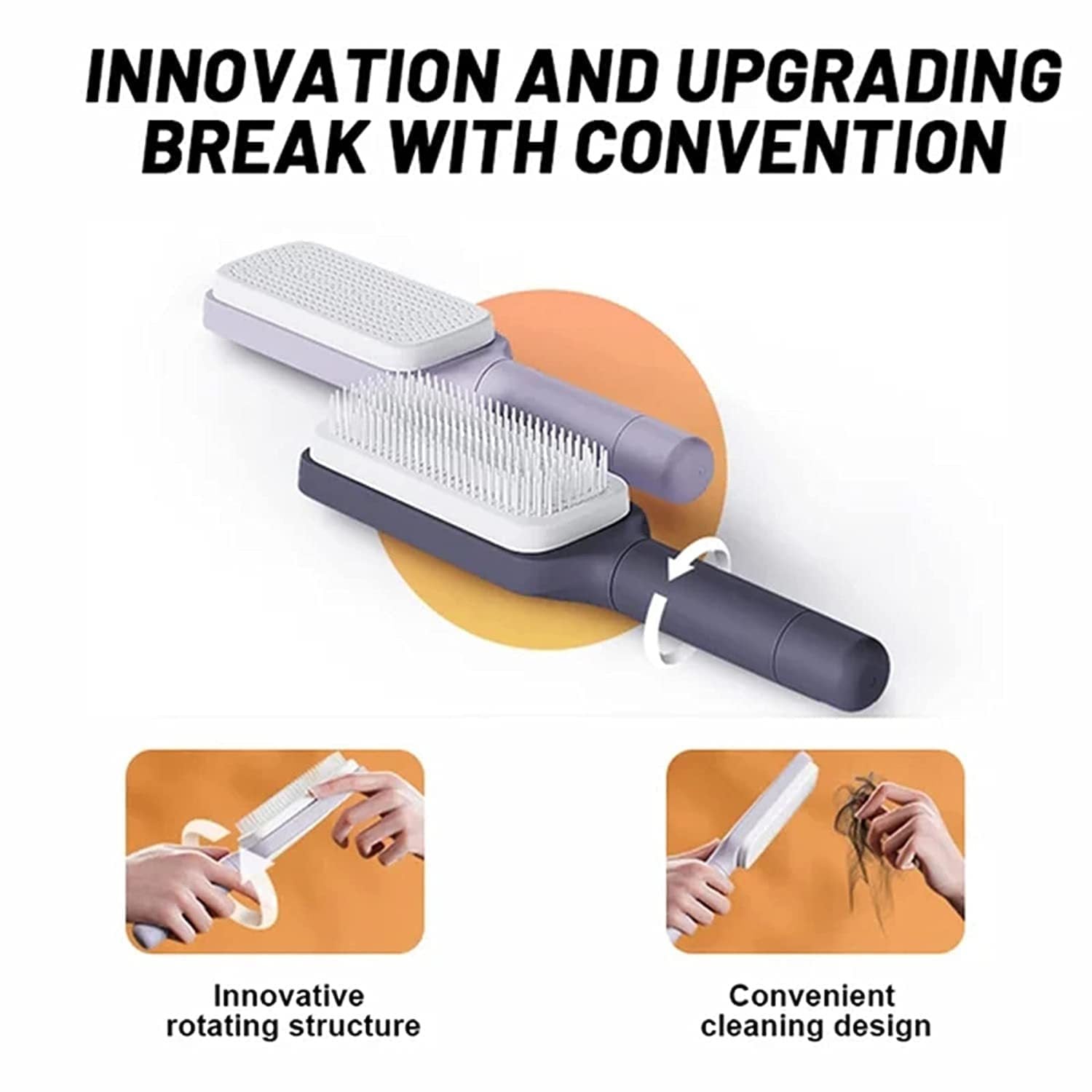 Brush Smarter: Self-Cleaning, Anti-Frizz, Scalp-Loving Design