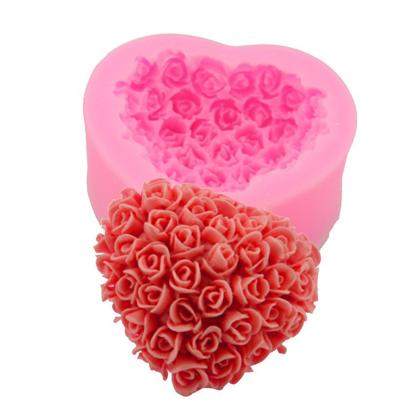 Love in Every Candle: Rose Silicone Mould for DIYs