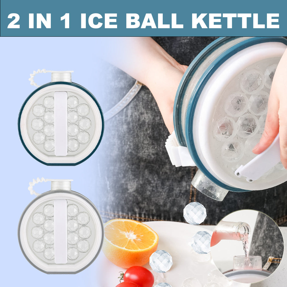 Chill & Serve: 2-in-1 Ice Bottle & Cold Kettle
