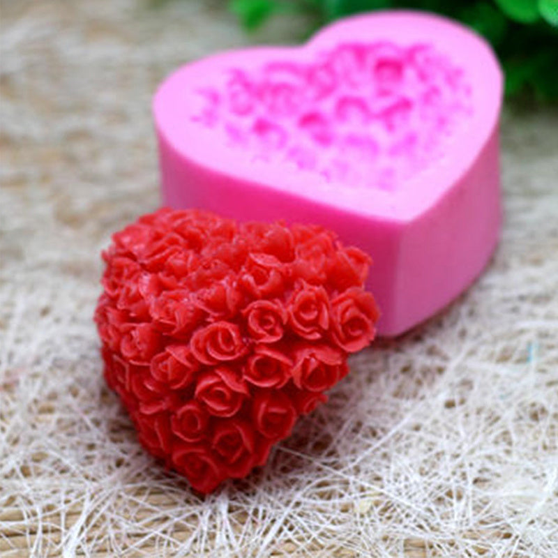 Love in Every Candle: Rose Silicone Mould for DIYs